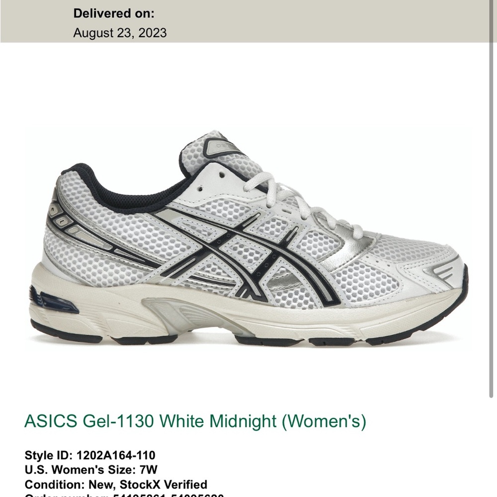 ASICS Gel-1130 White Midnight (Women's)